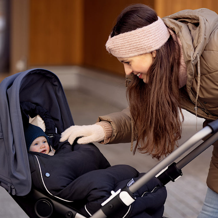 Voksi Explorer Winter Stroller/Carseat Footmuff - Black