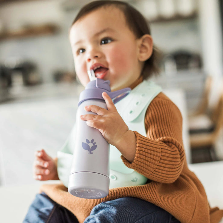 Sprout Ware Straw Bottle 10 oz- Plum