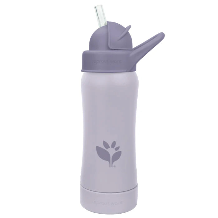 Sprout Ware Straw Bottle 10 oz- Plum