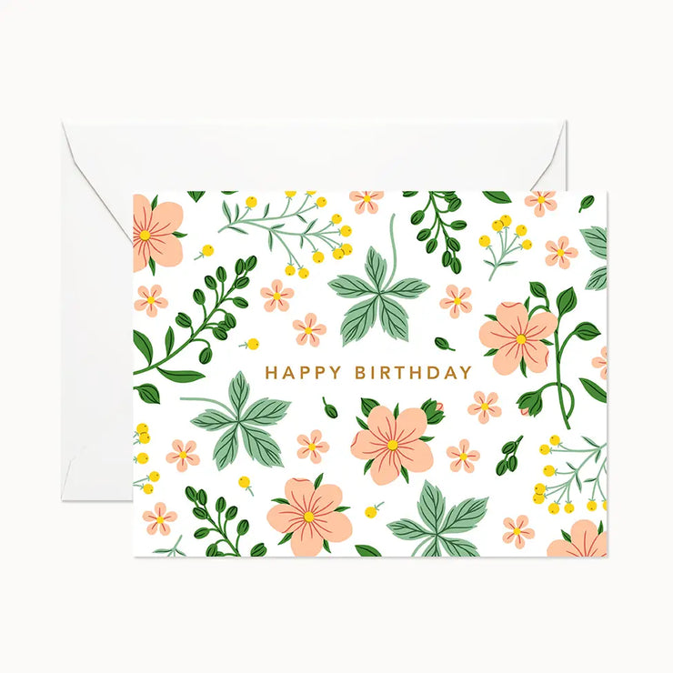 Wild Garden Birthday Greeting Card