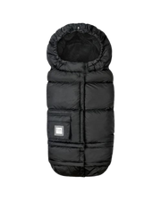 Winter Stroller Footmuff - Black Plush