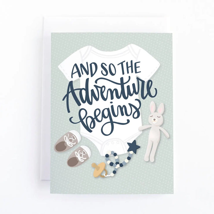 And So the Adventure Begins Greeting Card