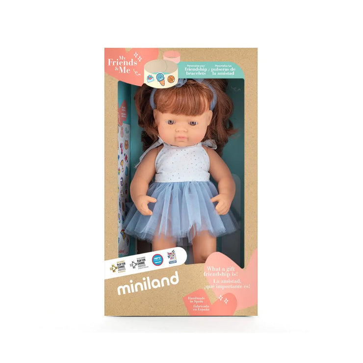 Miniland 15 inch Baby Doll - Female: Red Hair
