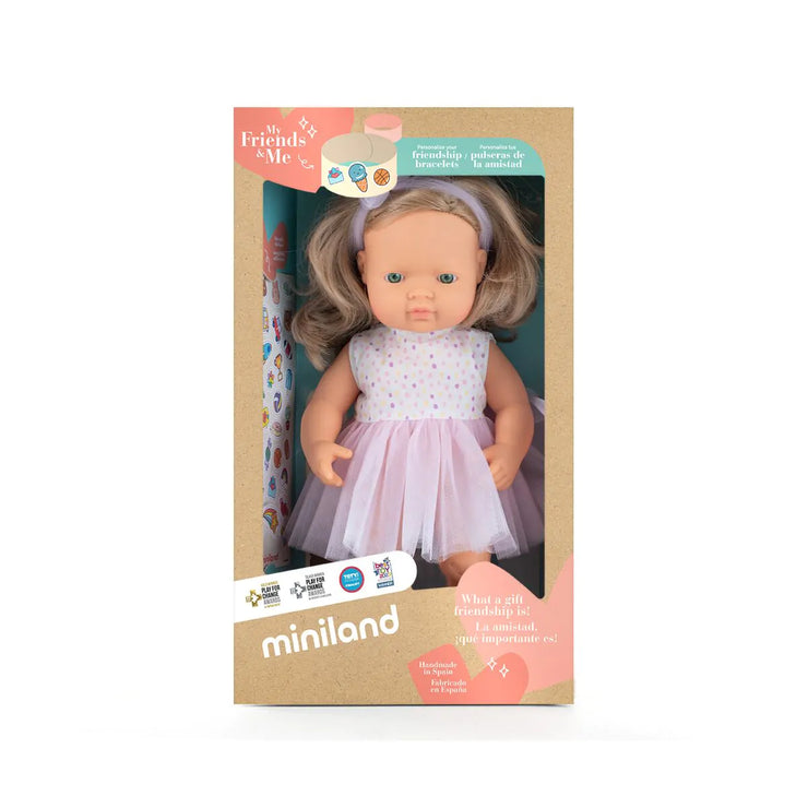 Miniland 15 inch Baby Doll - Female: Blonde Hair