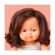Miniland 15 inch Baby Doll - Female: Brown Hair
