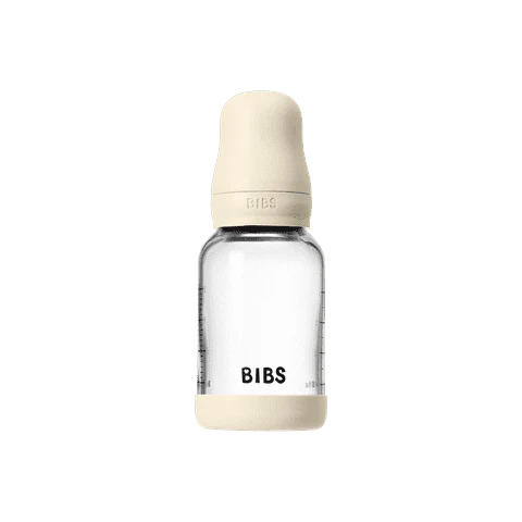 BIBS Ivory Glass Bottle Set (Slow Flow) - 4 oz