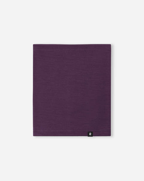 Merino Wool Tube Scarf - Deep Purple