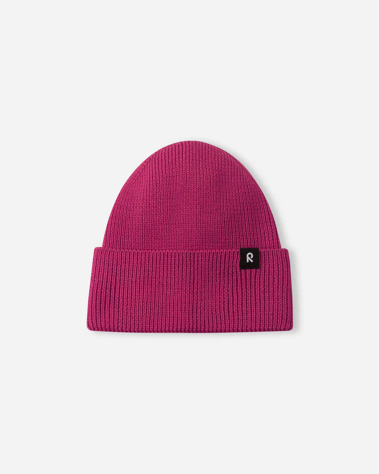 Merino Wool Kids' Beanie - Rosy Berry