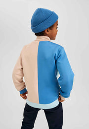 Merino Wool Kids' Beanie - Blue Ocean