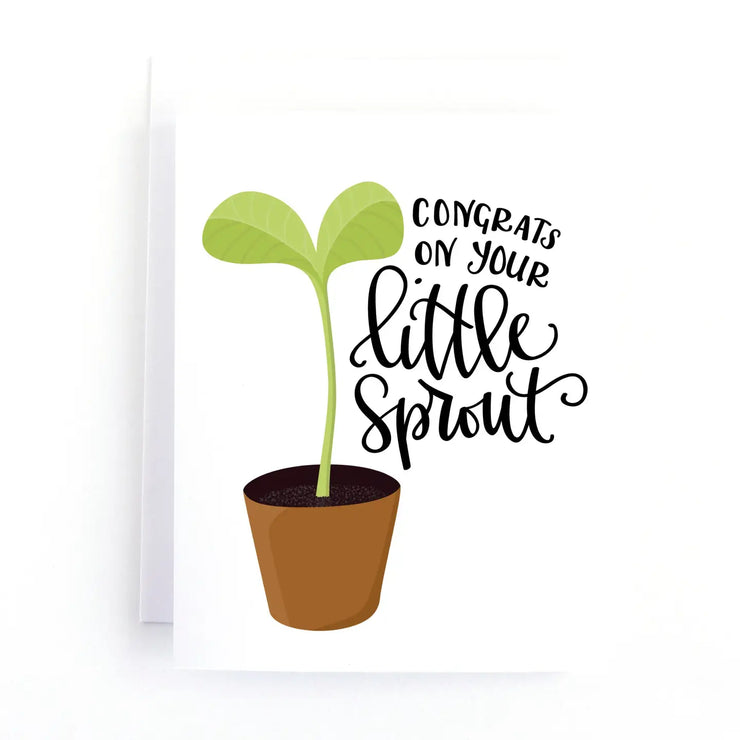 Congrats On Your Little Sprout Greeting Card