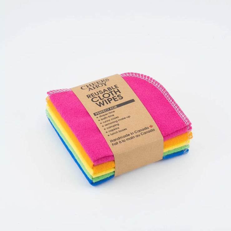 Reusable Cloth Wipes - Rainbow