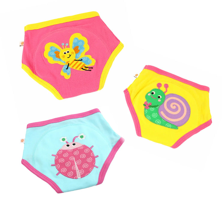 Organic Cotton Potty Training Pants (3-pack) - Garden Creatures