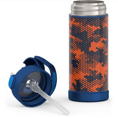 Thermos FUNtainer 14oz Water Bottle with Straw Top - Digitial Camo