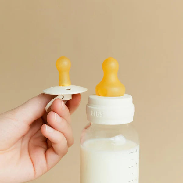BIBS Ivory Glass Bottle Set (Slow Flow) - 4 oz