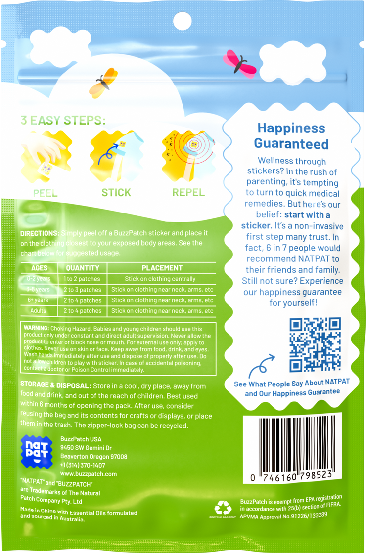 BuzzPatch Mosquito Repellent Patch