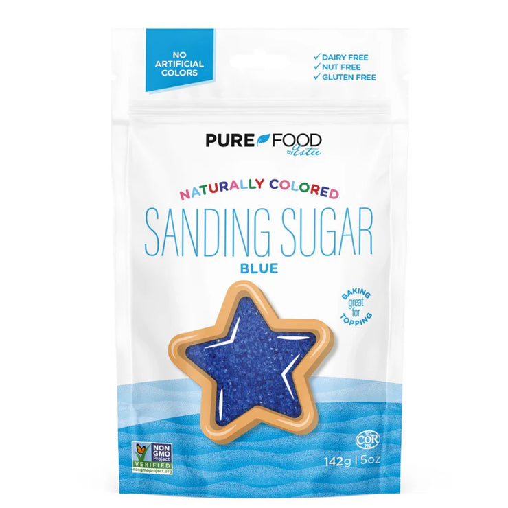 Naturally-Coloured Blue Sanding Sugar