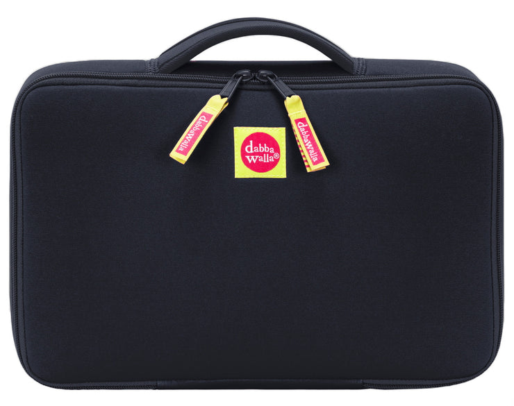 DabbaWalla Machine Washable Bento Lunch Bag- Black