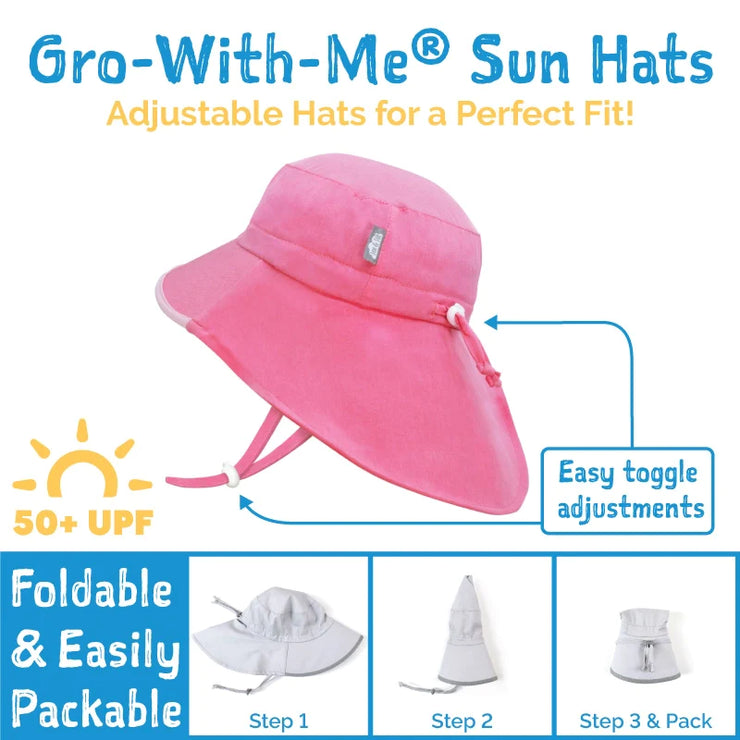Adjustable Water Repellent Adventure Hat - Pink Strawberry