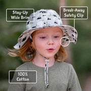 Adjustable Cotton Floppy Hat - Bear