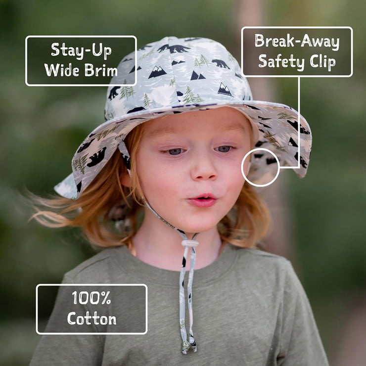 Adjustable Cotton Floppy Hat - Bear