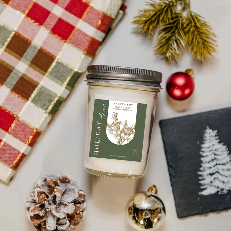 Pure Soy Wax Candle - Holiday Tree