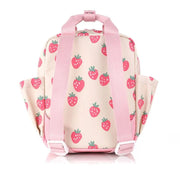 Mini Canvas Backpack - Strawberries and Cream