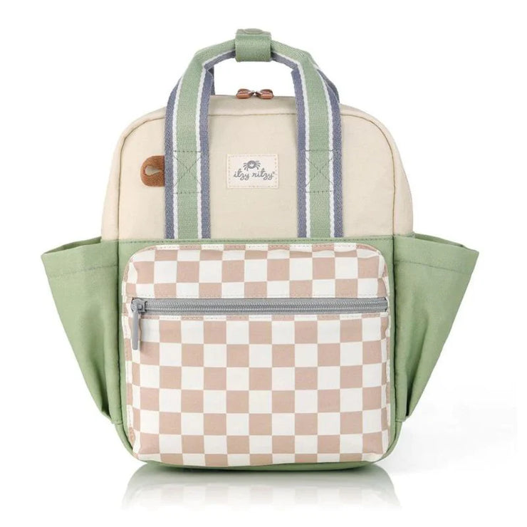 Mini Canvas Backpack - Check Yes