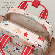 Mini Canvas Backpack - Farm Friends
