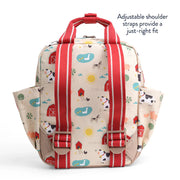 Mini Canvas Backpack - Farm Friends