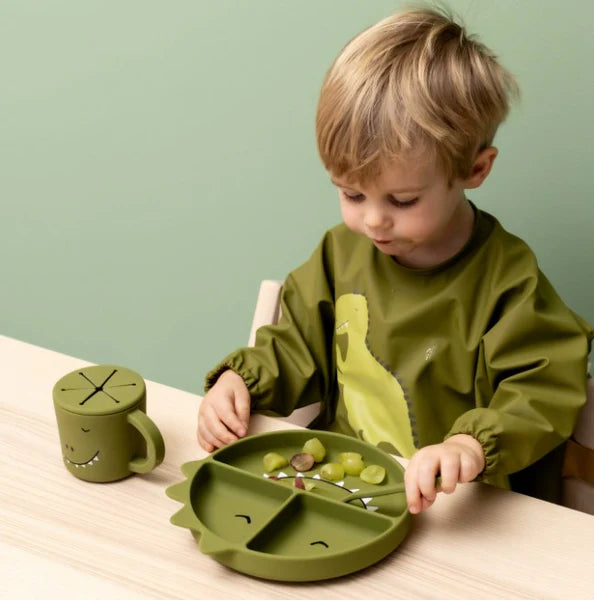 Trixie Silicone Divided Suction Plate - Dino