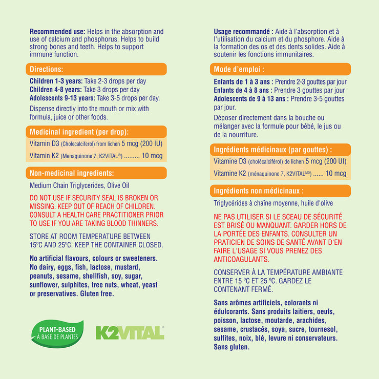 AllKiDz Vitamin D3 + K2