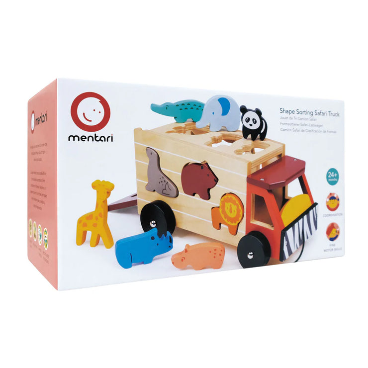 Mentari Wooden Shape Sorting Safari Truck
