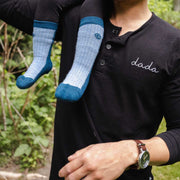 Merino Wool Mid-Weight Kids Socks - Blue