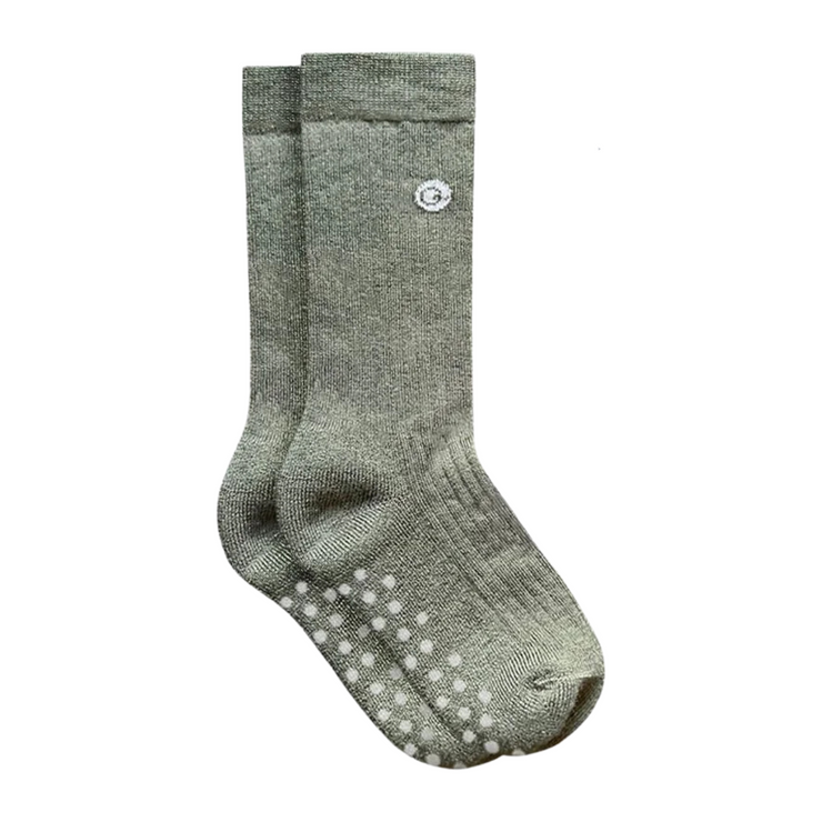 Merino Wool Midweight Kids Socks - Moss