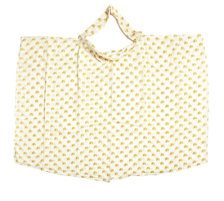 Organic Cotton Muslin Nursing Cover - Sunshine Tusks