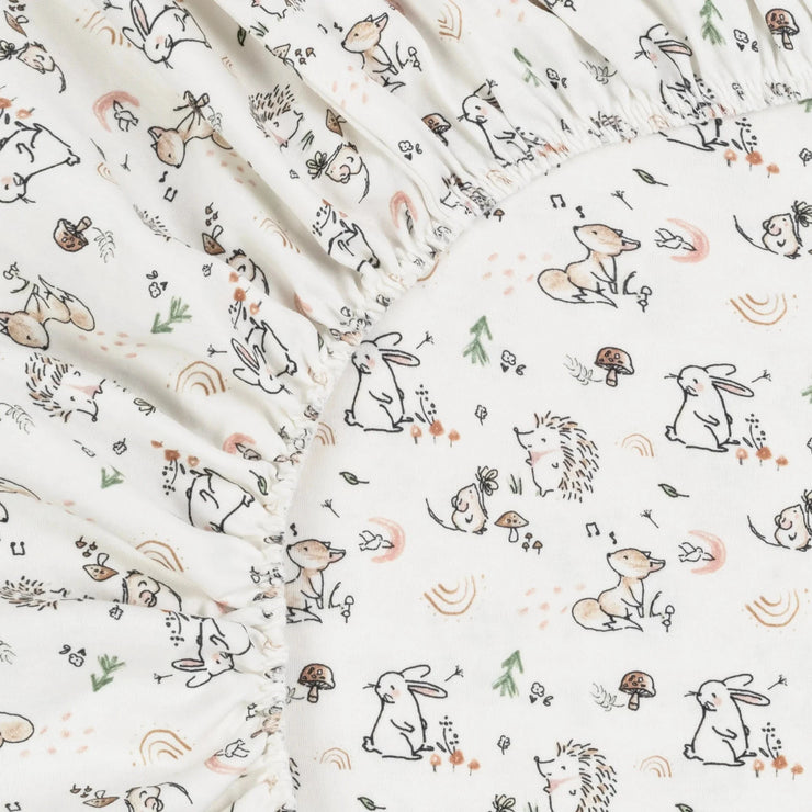 Organic Cotton Playpen Sheet - Woodland Babies