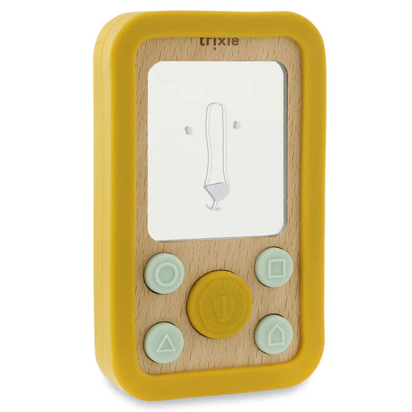 Trixie Wooden Silicone Baby Phone - Lion