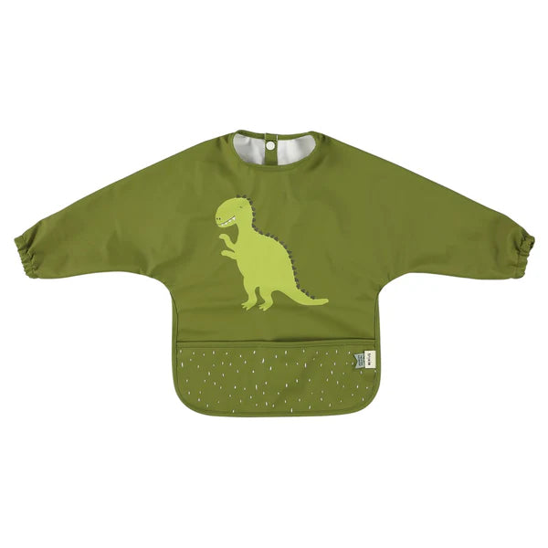 Trixie Waterproof Long Sleeve Bib - Dino