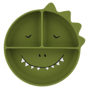 Trixie Silicone Divided Suction Plate - Dino