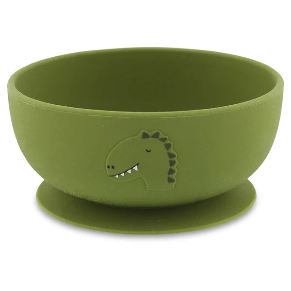 Trixie Silicone Bowl With Suction - Dino