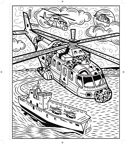 Planes and Helicopters Magic Painting Book