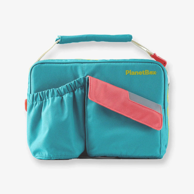 Planetbox Rover/Launch Insulated Carry Bag - Watermelon (Teal + Coral)