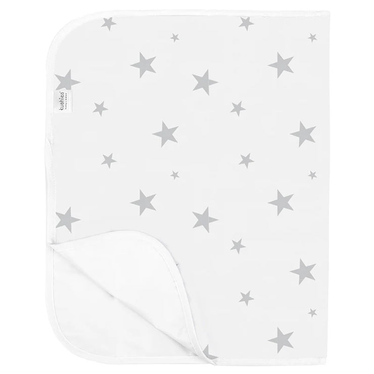 Organic Jersey | Flat Changing Pad - Grey Stars