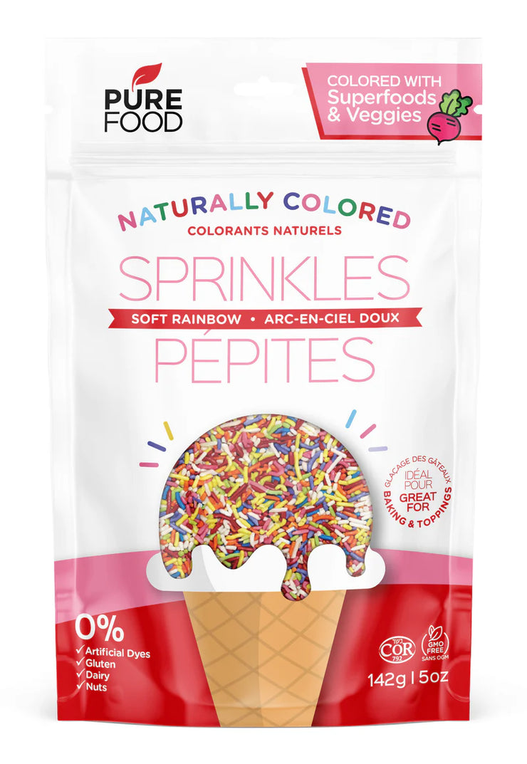 All Natural Rainbow Soft Sprinkles