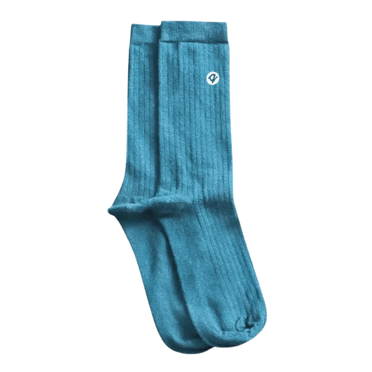 Merino Wool Lightweight Adult Socks - Aqua