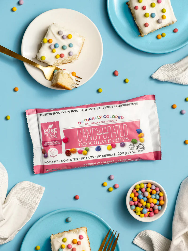 Naturally-Coloured Rainbow Chocolate Chips