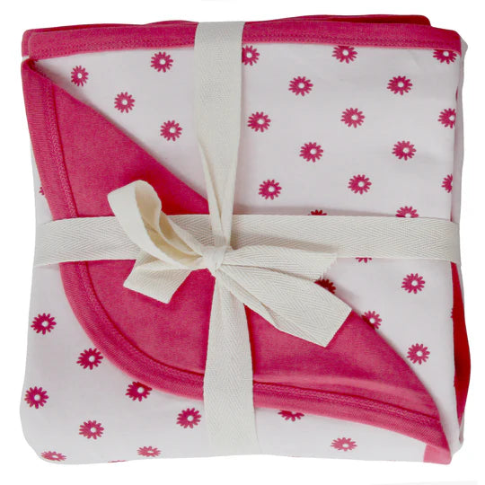 Parade Organics Cotton Keepsake Blanket - Honeysuckle Daisies