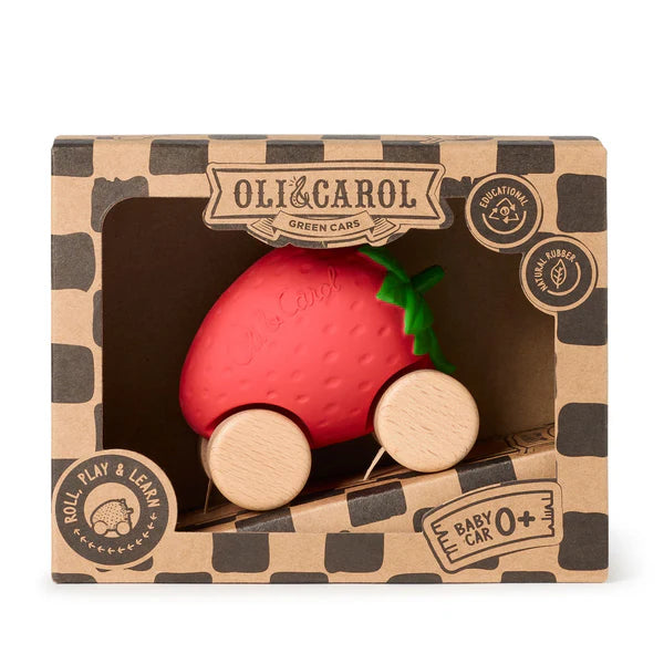 Oli & Carol Sweetie the Strawberry Baby Car Toy