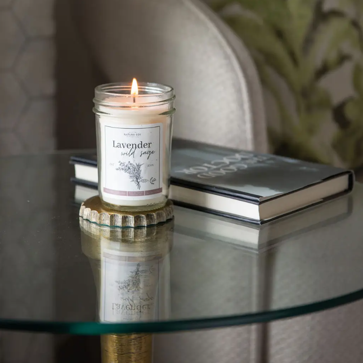 Pure Soy Wax Candle - Lavender Wild Sage
