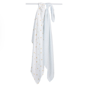 Lulujo 2pk Cotton Muslin Sawddle - Bees